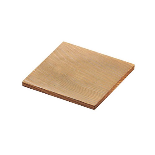料理演出用品・鍋用小物 鍋敷・敷板 焼杉　角敷板　11cm(9-2116-1401)