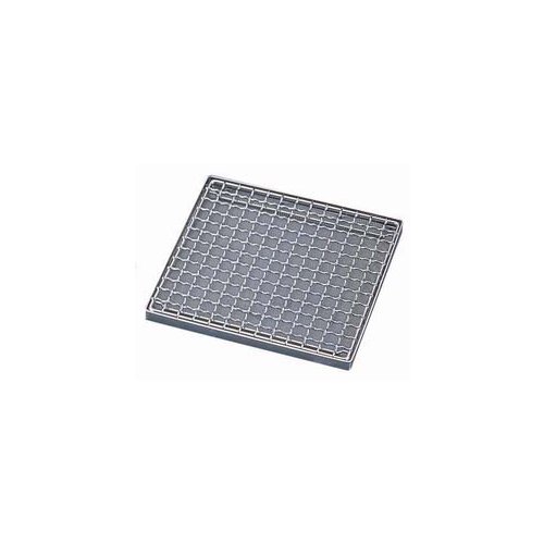 バーベキュー用品☆アミ (15.5cm) 18-8 海鮮 耐熱アミ 角型セット 大 (1-2152-0601)