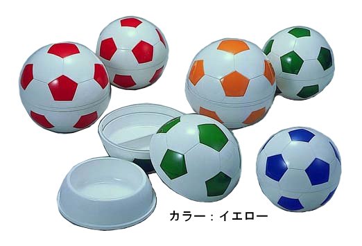 おいしく彩る！お子様ランチ用プレート お子様ランチ皿　サッカーボール大（仕切付）YB-SRLYイエロー(1-2454-1302)