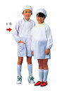 エプロン 学校用 子供用 学童給食衣(ホワイト)SKV358 5号(中1・2)(1-1523-0505)(3)