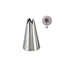 製菓用品・口金 お菓子作り・道具 ステンレス 18-8 口金 花 No.1 φ15(φ5)×H30mm 6切 (1-1055-0110)