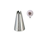 製菓用品・口金 お菓子作り・道具 ステンレス 18-8 口金 花 No.5 φ20×(φ10)×H35 12切 (1-1055-0141)