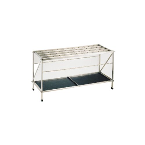 代引不可 ！ 店舗備品 傘立て・雨天用品 48本立 Ω折りたたみ式 アンブラーS-48F (48本立) (1-2588-0301)