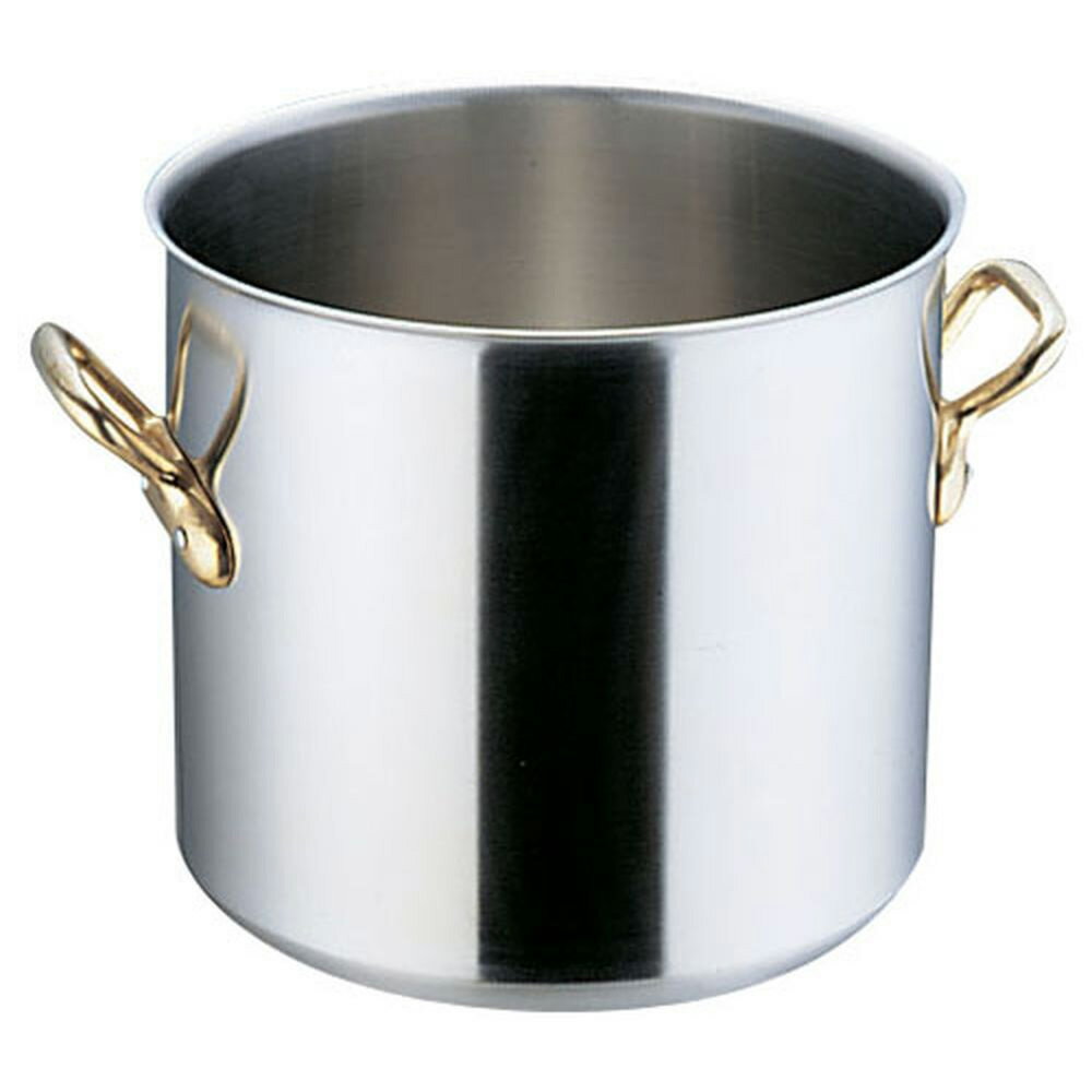 エコクリーン スーパーデンジ 寸胴鍋 (蓋無) 30cm 新型ハンドル ステンレス 18クローム モリブデン鋼 業務用 プロ仕様 電磁調理器対応 なべ 調理用 IH対応 深鍋 単層極厚構造 煮込み スープ 抗菌 抗ウイルス 耐汚染 環境に優しい製品です。 (1-0014-0404)