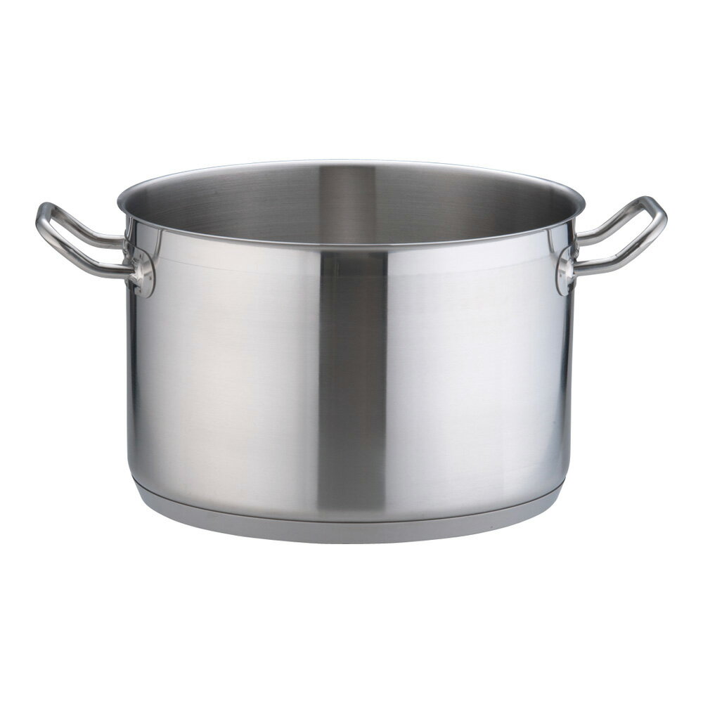 TKG PRO(プロ)半寸胴鍋(蓋無) 28cm ステンレス 業務用 プロ仕様 電磁調理器対応 なべ 調理用 IH対応 深鍋 多層構造 スープ 優れた耐久性 (9-0009-0206)