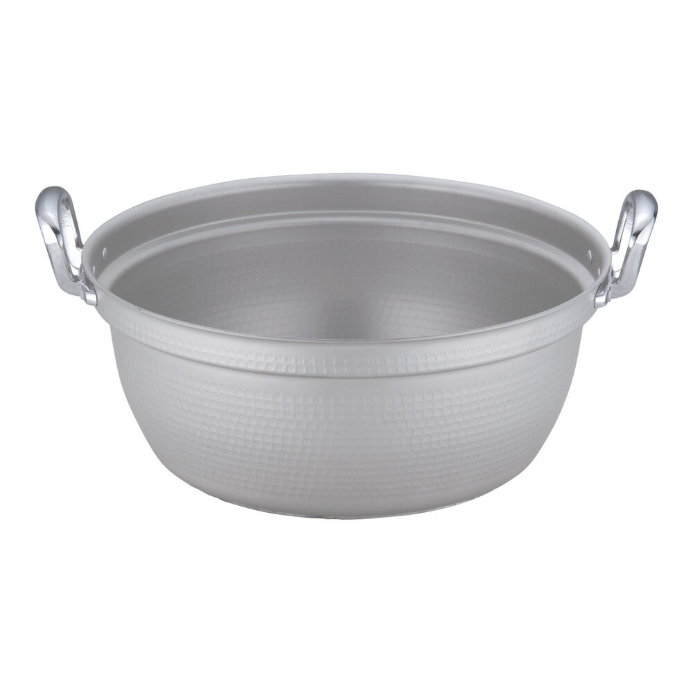 アルミ電磁調理器対応 エレテック 料理鍋 45cm IH対応 電磁調理器OK 両手鍋 円付鍋 煮込み なべ 大型 業務用 大量調理 給食 施設 厨房用品 調理 (1-0026-1106)