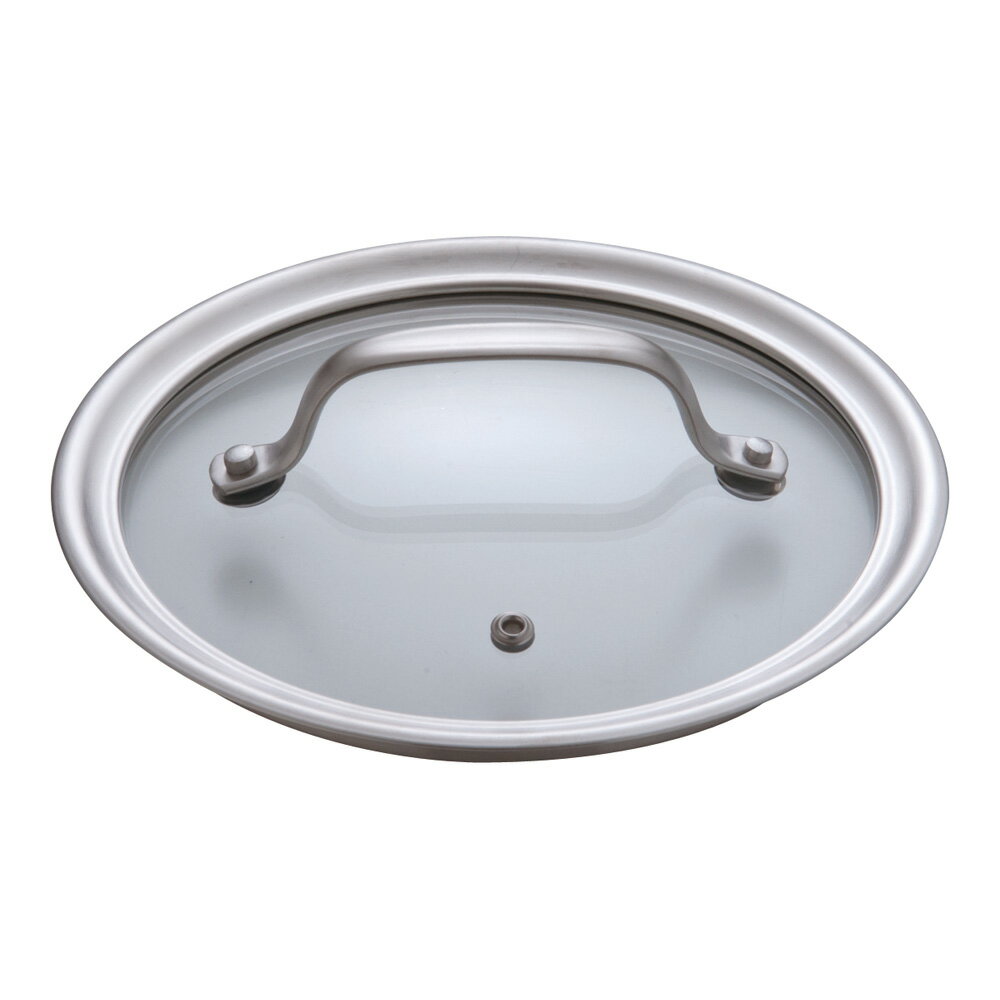 TKG IHセレクト 2層クラッド鍋用 ガラス蓋 18cm ガラス製 業務用 プロ仕様 電磁調理器対応 なべふた 蓋フタ 調理用 IH対応 透明 (1-0017-0802)