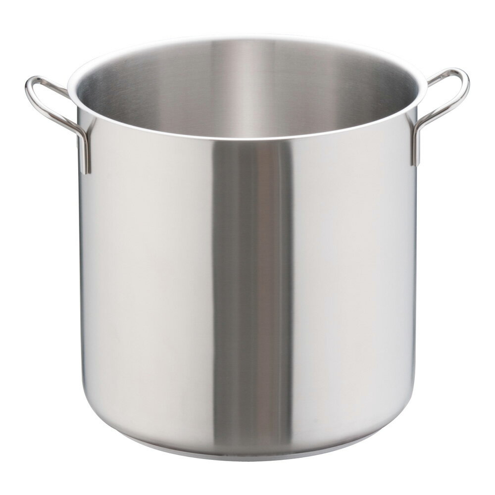 ムラノ インダクション18-8寸胴鍋 (蓋無)40cm MURANO 18-8ステンレス 業務用 プロ仕様 電磁調理器対応 なべ 調理用 IH対応 大鍋 深鍋 スープ (1-0005-0107)