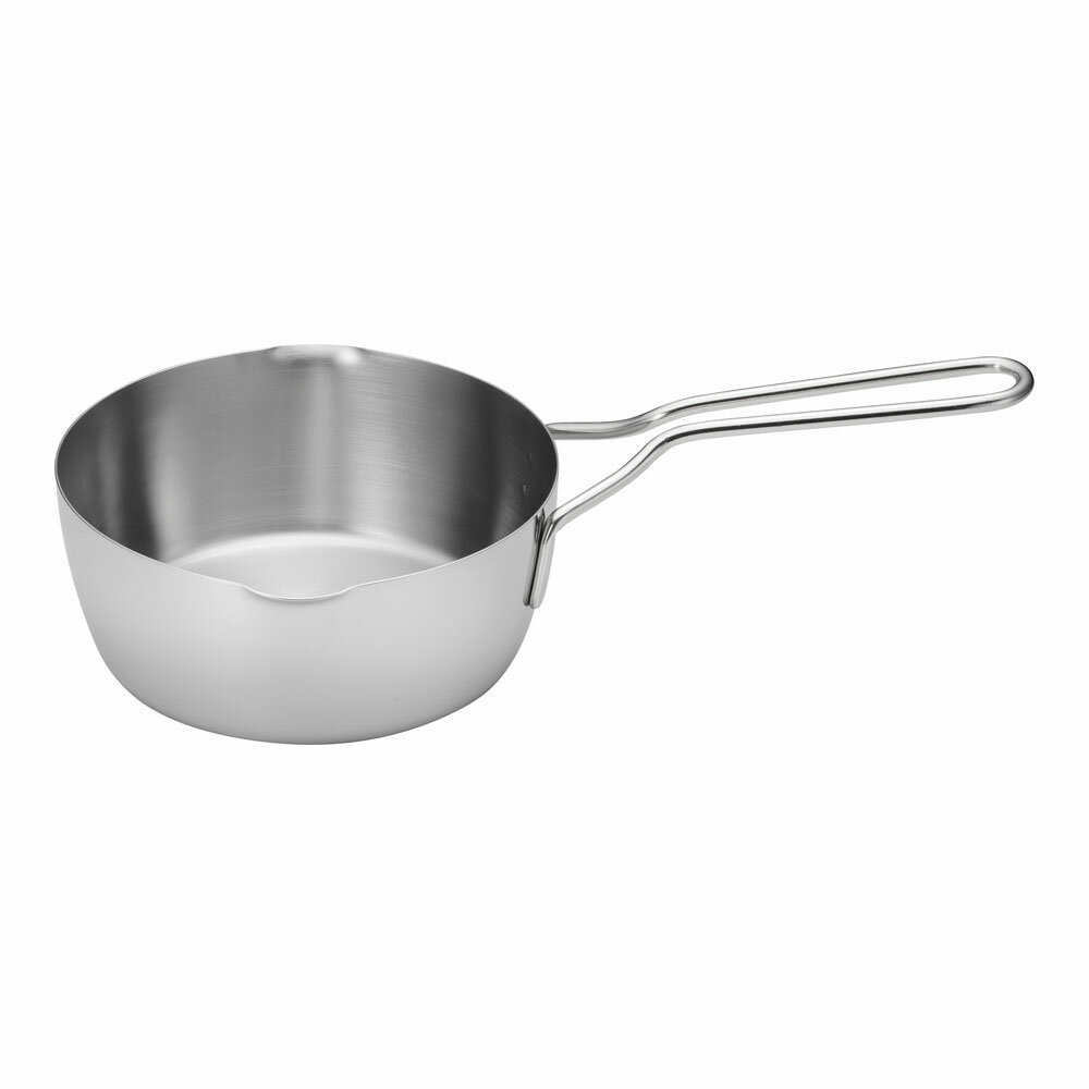 越乃ゆきひら 16cm 業務用 雪平鍋 片手鍋 注ぎ口付き 行平 鍋 和食 飲食店 給食 厨房用品 IH対応 電磁調理器OK (1-0040-0701)