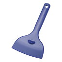 シリコン サラクリーナー ブルー(一体成型66ナイロン芯入) 樹脂製 プラスチック ゴムベラ 三角 幅広タイプ ケーキ作り 生地作り (1-0450-1803)