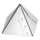 マトファ 18-10ピラミッドボンブ型 72572 (5×5×H4.3cm) ステンレス製 ピラミッド型 三角 製菓型 ケーキ チョコレート (1-1081-1001)