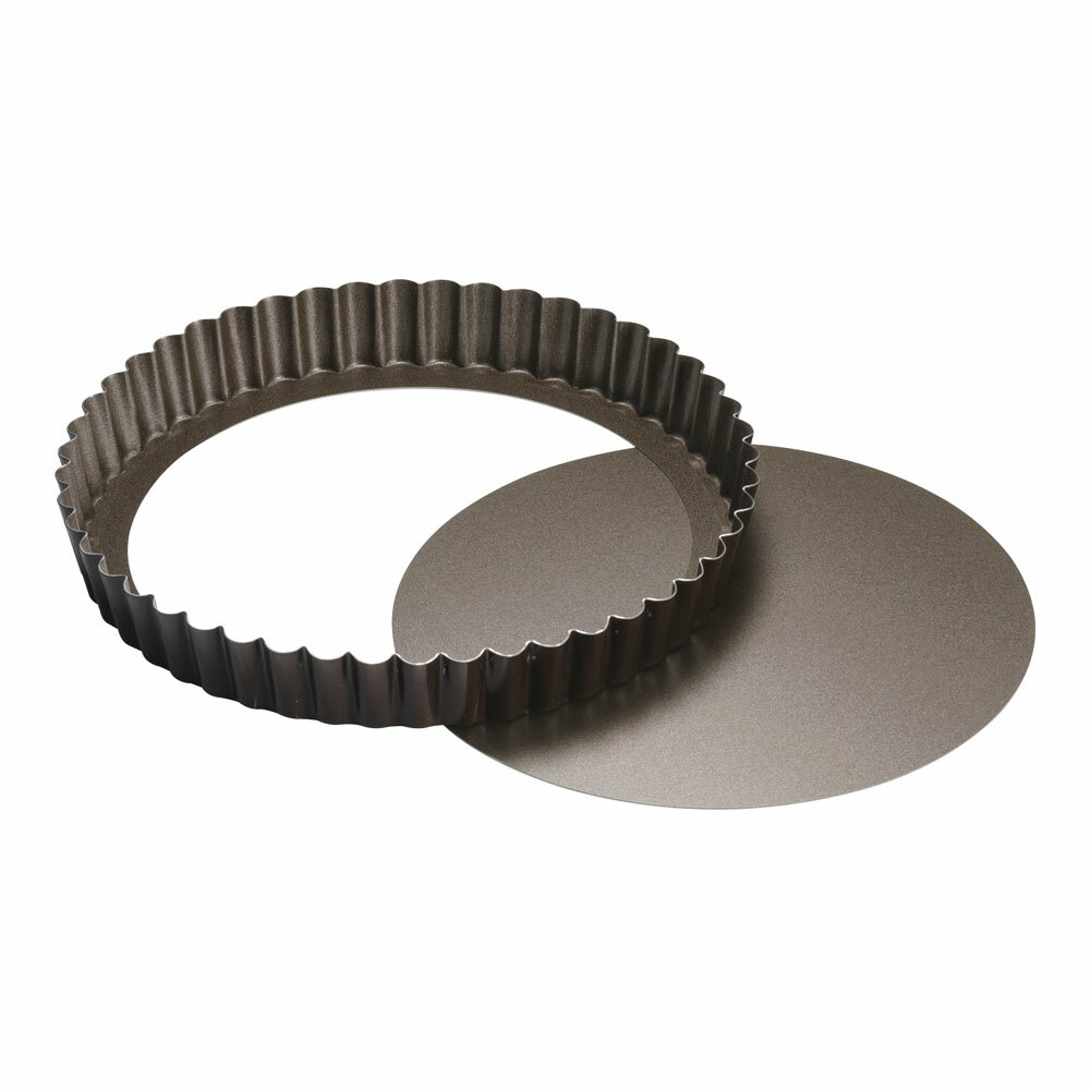 ゴーベル タルト 底取 226420 φ200mm (20cm)タルトレット型 サイド波模様 フルーツ アップルパイ キッ..