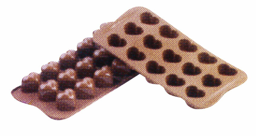 シリコマート チョコレートモルド モナムール SCG01 ハート 型 チョコレート型 たくさん作れる シリコン型 バレンタインデー (9-1061-0101)