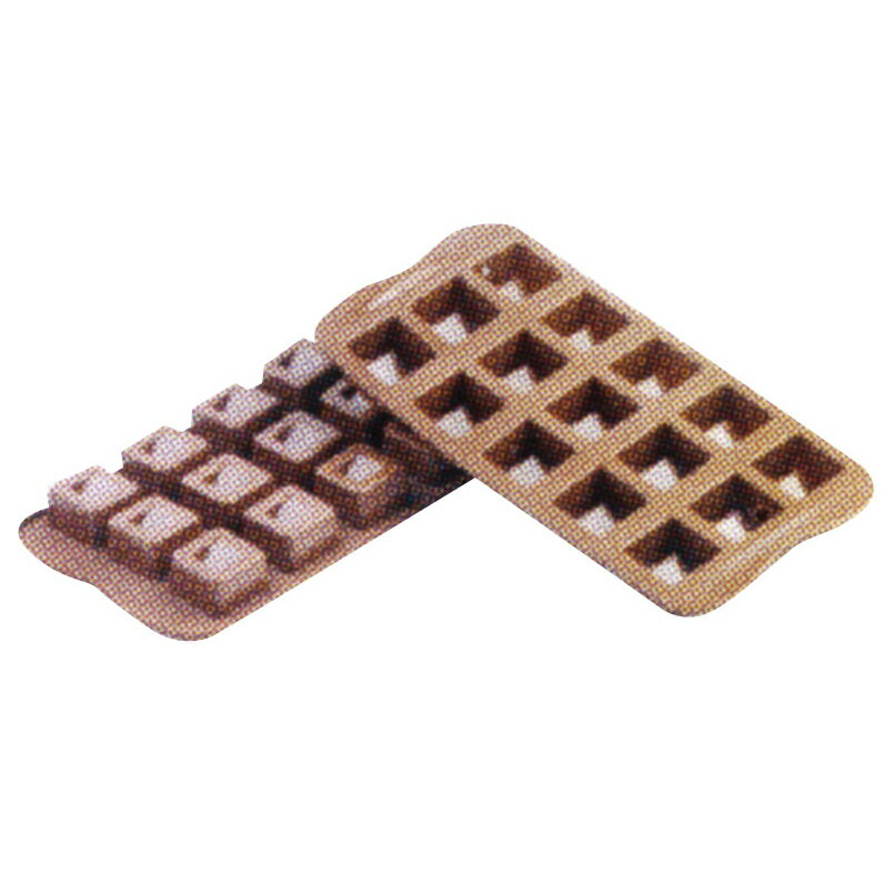 シリコマート チョコレートモルド キューボ SCG02 四角 型 チョコレート型 たくさん作れる シリコン型 (9-1061-0201)