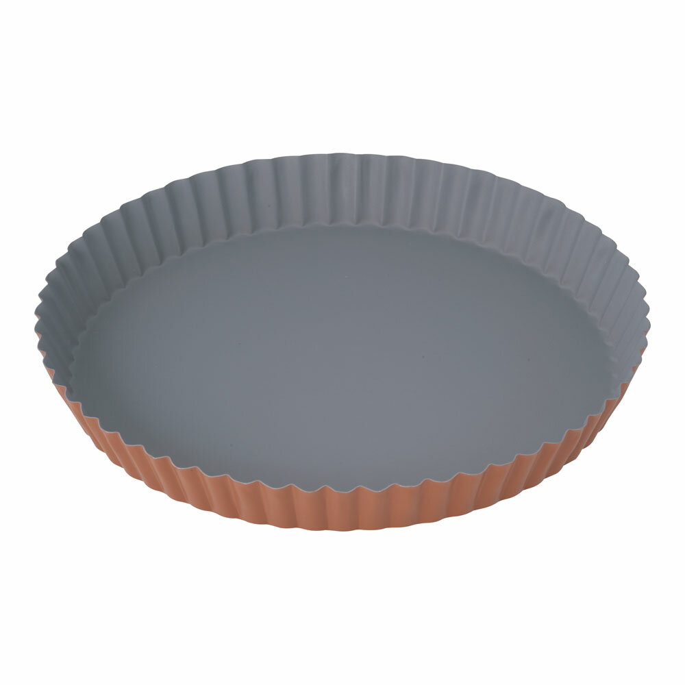 トッピングオレンジ タルト型 共底 B-118(大) (22cm)タルトレット型 サイド波模様 フルーツ アップルパ..