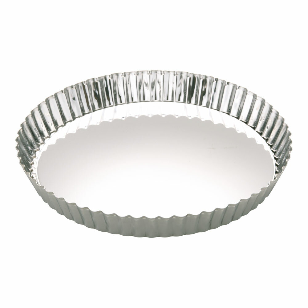 18-0 タルト型 底取 21cm タルトレット型 サイド波模様 フルーツ アップルパイ キッシュ 底が取れるタ..