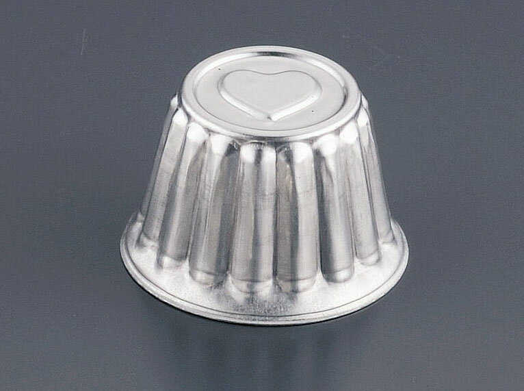 アルミ ゼリー型(中) #87 (φ60×H40mm) 製菓型 ゼリー用型 (1-1082-4701)