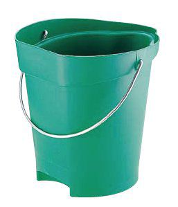 清掃用品・バケツ 本体のみ ヴァイカン　ハイジーンバケット5686　グリーン(1-1440-1301)
