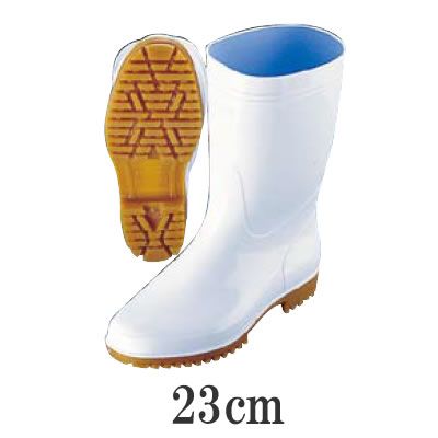 業務用長靴・ブーツ 抗菌仕様 弘進ゾナG5白長靴（耐油性）　23cm(1-1475-0102)