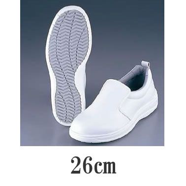 ■片足質量：26cmの場合/260g■幅：EEE●耐磨耗性、耐油性、軽量かつ衝撃吸収に優れ、疲れにくく快適です。●抗菌効果の高いサニタイズAg加工で清潔に、油に強い靴底で安全性を高めます。ステンレス上の油の上で抜群の滑りにくさを実現した、「マルチストッパーソール」採用。抗菌効果の高いサニタイズAg加工で清潔に、油に強い靴底で安全性を高めます。メーカー希望小売価格はメーカーカタログに基づいて掲載しています　