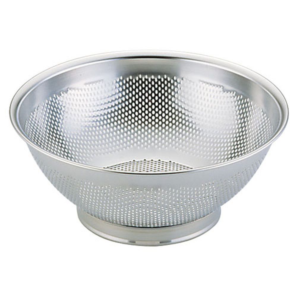 エコクリーン18-8パンチング水切りざる　21cm　UK 　本体内面ゼロクリア加工 抗菌・抗ウイルス効果 水だけできれいに洗浄できる ボウルざる 丈夫で衛生的(9-0264-0302)