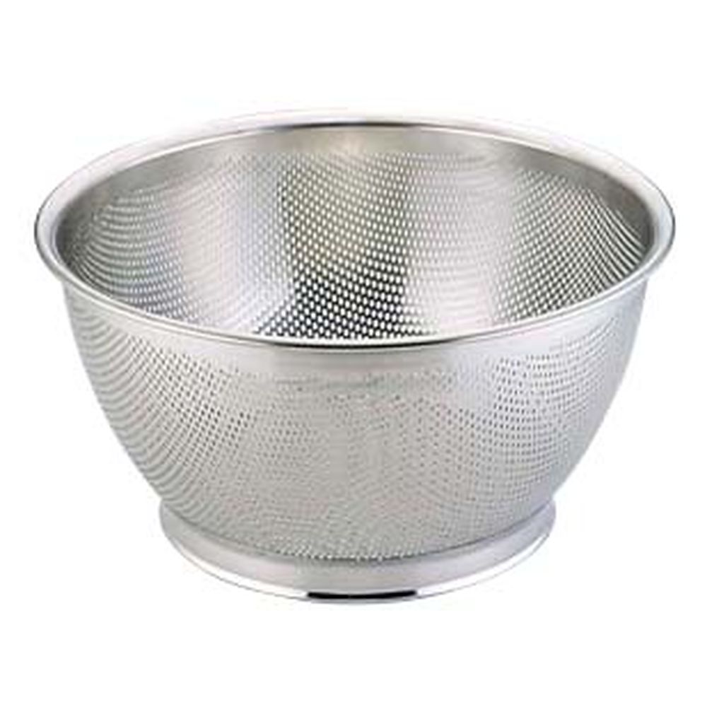 エコクリーン 18-8パンチング深型ざる　37.5cm　UK 　本体内面ゼロクリア加工 抗菌・抗ウイルス効果 水だけできれいに洗浄できる ボウルざる 丈夫で衛生的【ISF_TKG】(9-0264-0105)