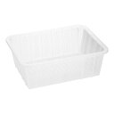 セキスイ 角籠深型 K-5442 大 クリア プラスチック製 業務用 かご ザル 【ISF_TKG】(9-0272-0507)(3)