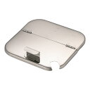 18-8深型角キッチンポット用 割蓋 15cm 業務用 ステンレス製 厨房用品 保存容器ふた フタのみ(9-0218-0406)