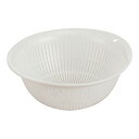 ホーム&ホーム PPコランダー 21cm プラスチック製 キッチン用品 ザル 水切り ボール 抗菌剤配合 SIAAマーク取得 ホワイト (9-0262-0501)