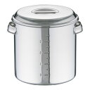 モリブデン キッチンポット目盛付 (手付)24cm 保存容器 厨房用品 食品保存(9-0217-0410)