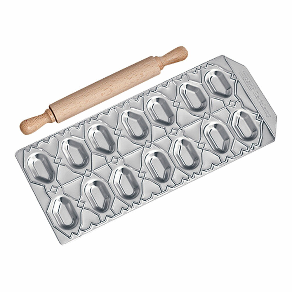 ラビオリ型 魚14ヶ取　313 　かわいいさかなの形のラビオリが作れる 料理用品 パスタ アルミ製 イタリ..