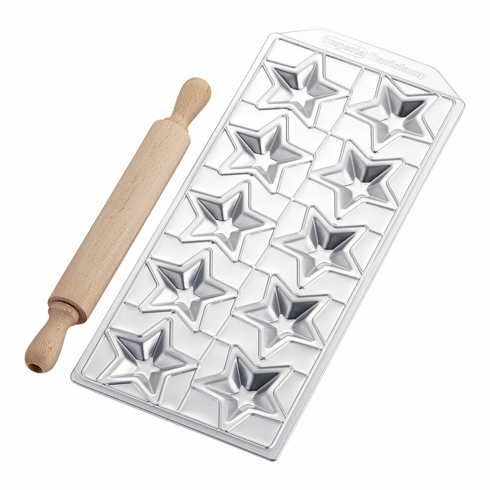ラビオリ型 星10ヶ取　312 　かわいい星の形のラビオリが作れる 料理用品 パスタ アルミ製 イタリア料..
