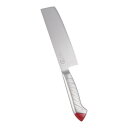 龍治 ステンカラー 菜切 16.5cm レッド 業務用 包丁 モナカハンドル 一定成型 色分け管理 サビに強い 高硬度 持続する切れ味(9-0335-0502...