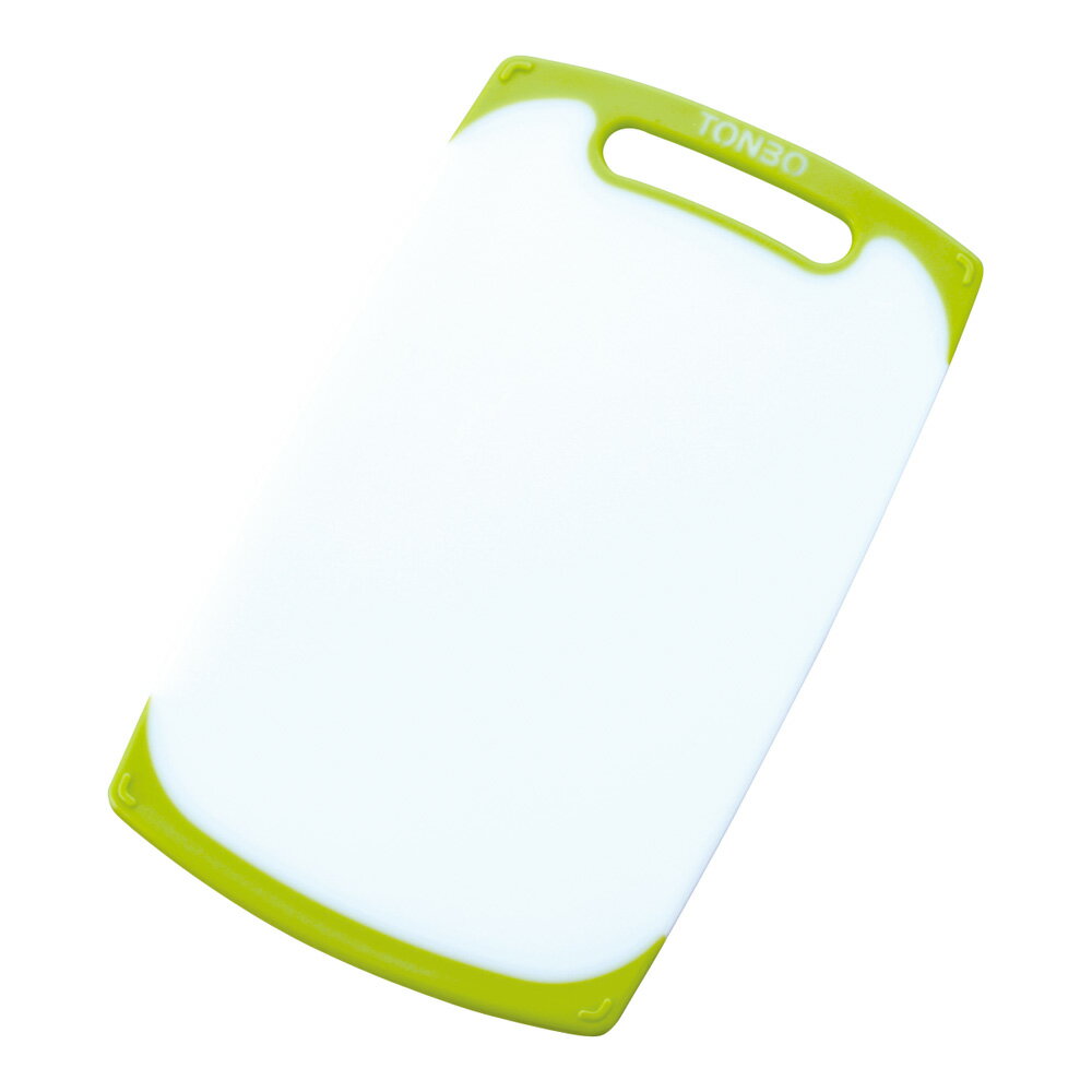 トンボ NEWラバー付耐熱抗菌まな板　S 　業務用 滑り止め付き プラスチック製 両面使用可 食器洗浄機対応(9-0380-0505)