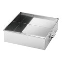 SA21-0角蒸器 42cm用:水槽 業務用 ステンレス製 蒸し料理 スチーマー【ISF_TKG】(9-0409-0315)