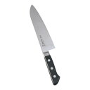 正本 ハイパーモリブデン鋼ツバ付文化包丁 (両刃)18cm (9-0310-1801)