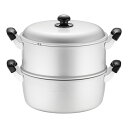 アルマイト ゆうげ紀行 蒸し器セット 30cm 蒸し料理 蒸し物 蒸し鍋 セイロ スチーマー (9-0410-0409)