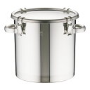 18-8テーパー付密閉式容器 両手付 TP-CTH-33 業務用 ステンレス製 保存容器 持ち手付き 収納時スタッキング可能 給食 食缶【ISF_TKG】(9...