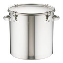※代引不可※18-8密閉式容器 CTH両手付タイプ CTH-43 業務用 ステンレス製 保存容器 持ち手付き 給食 食缶 (9-0197-0209)