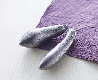 岩鋳 鉄茄子 (2本組) 33-003 鉄分補給 茄子漬けの色出し 黒豆煮 貝の砂出し 南部鉄器(9-0283-1301)