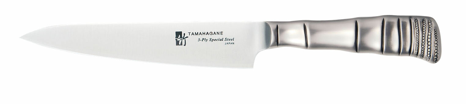 タマハガネ 竹 ぺティナイフ(両刃)　TK-1107　15cm (9-0325-0302)