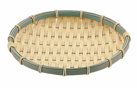 PP 竹 丸型 浅ざる　21型　RT-210-BB (9-0288-0201)