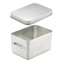 18-8保温・保冷バット マイルドボックス サラダ用 7l(蓋付)004 (9-0150-0801)