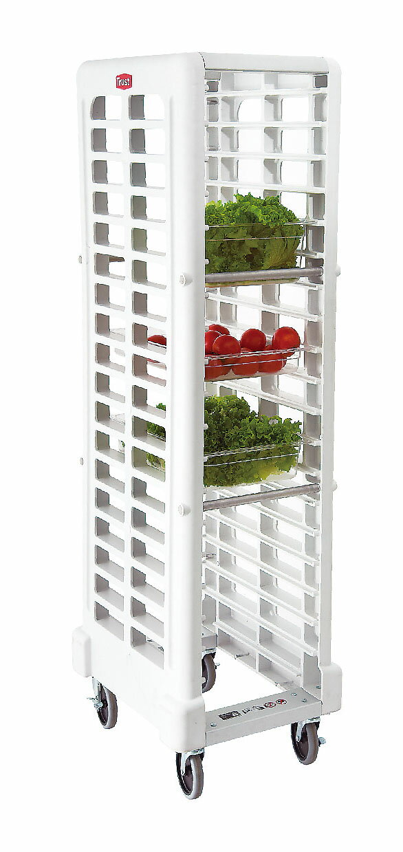 ※代引不可※トラスト フードストレージラックカート　8613 オフホワイト (9-0126-0301)