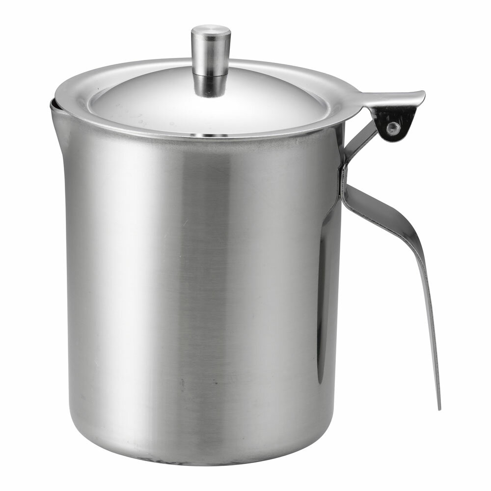 18-8寸胴型ミルクポット /ミルクピッチャー ステンレス製 コーヒー・ティー用品 (1-0922-0501)