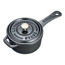 ストウブ スモール ソースパン 10cm 40509-537 黒 (9-0082-0501)