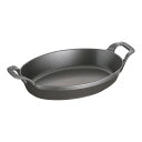 ストウブ オーバルスタッカブルディッシュ 24cm 黒 40509-393 (9-0078-0604)