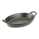 ストウブ オーバルスタッカブルディッシュ 32cm 黒 40509-342 (9-0078-0608)