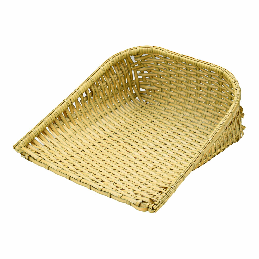 樹脂箕 白　中 91-049A (9-0286-1203)