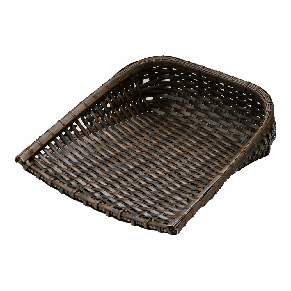 樹脂箕 茶　中 91-049B (9-0286-0903)